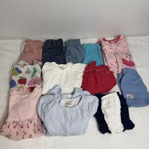 Bundle Baby Girl 6-12 Months Dress Bodysuit Pants Shorts Old Navy Tommy Hilfiger